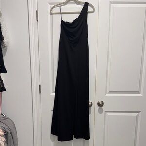 Black One-Shoulder Dress